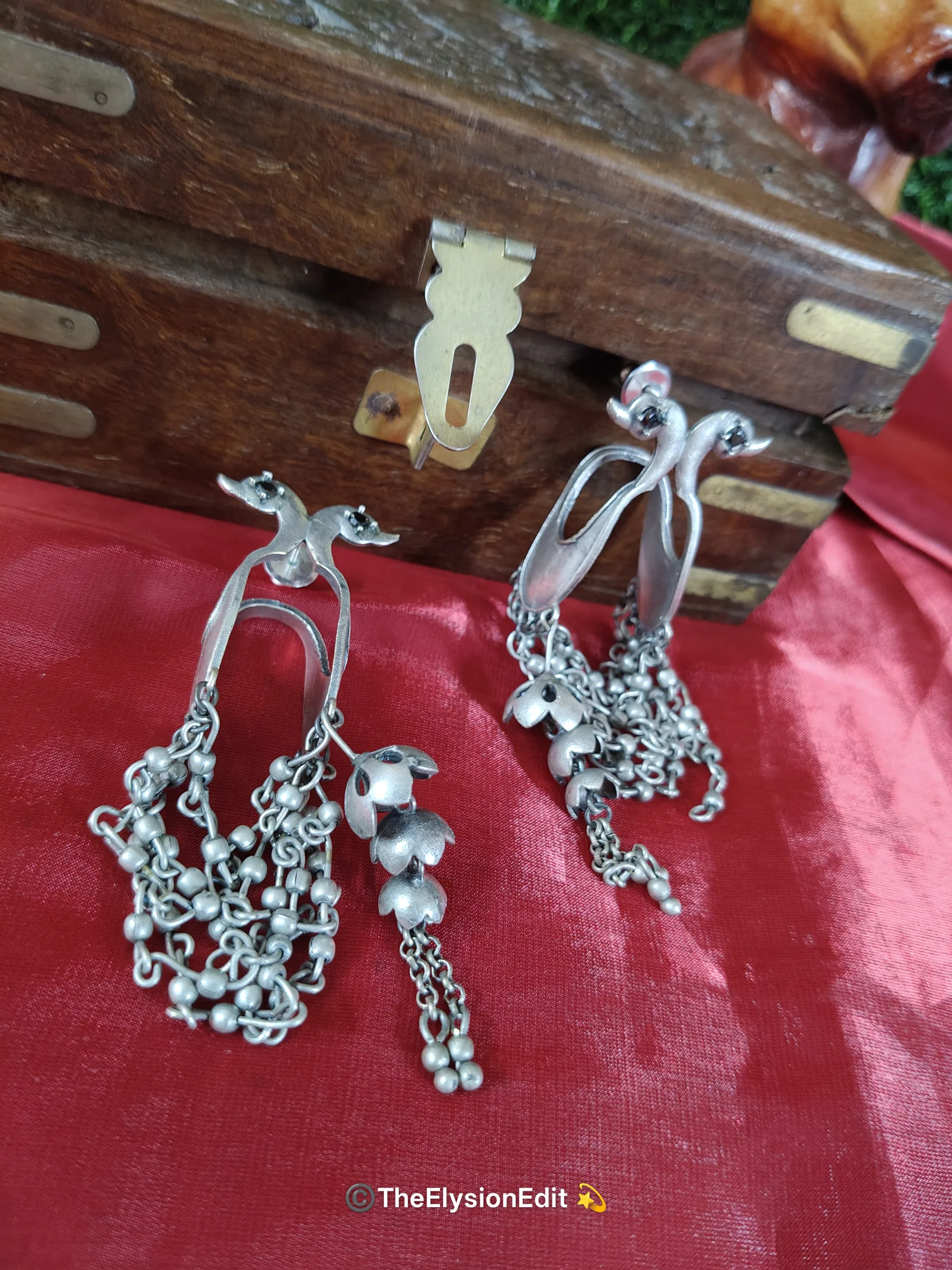 Chidiya Oxidised Earrings — The Elysion Edit