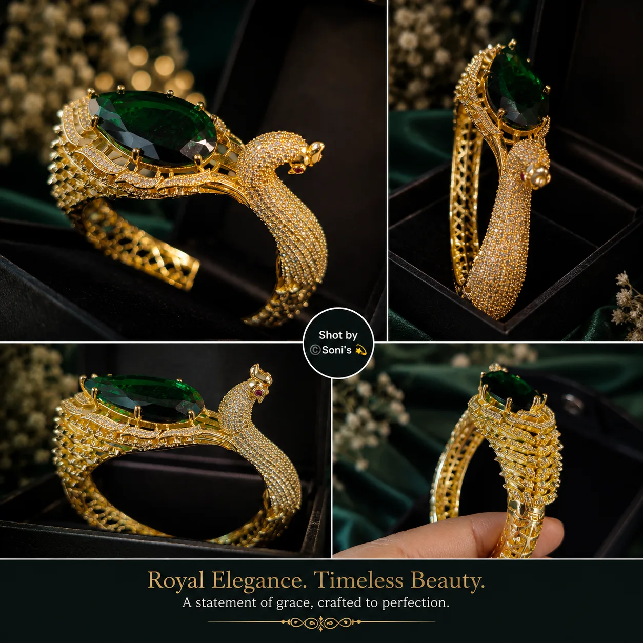 Mor Peacock Bangle — The Elysion Edit