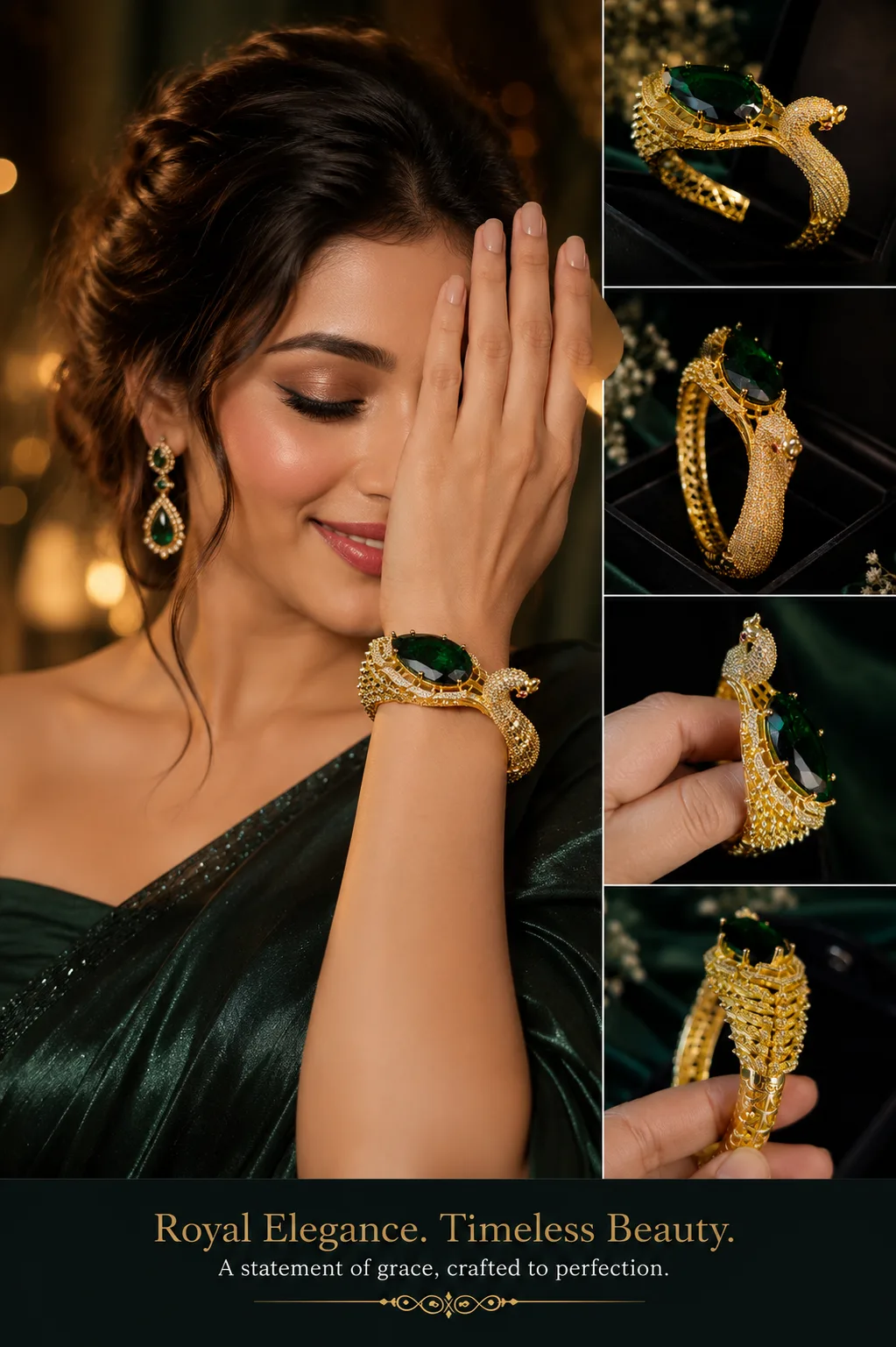 Mor Peacock Bangle — The Elysion Edit