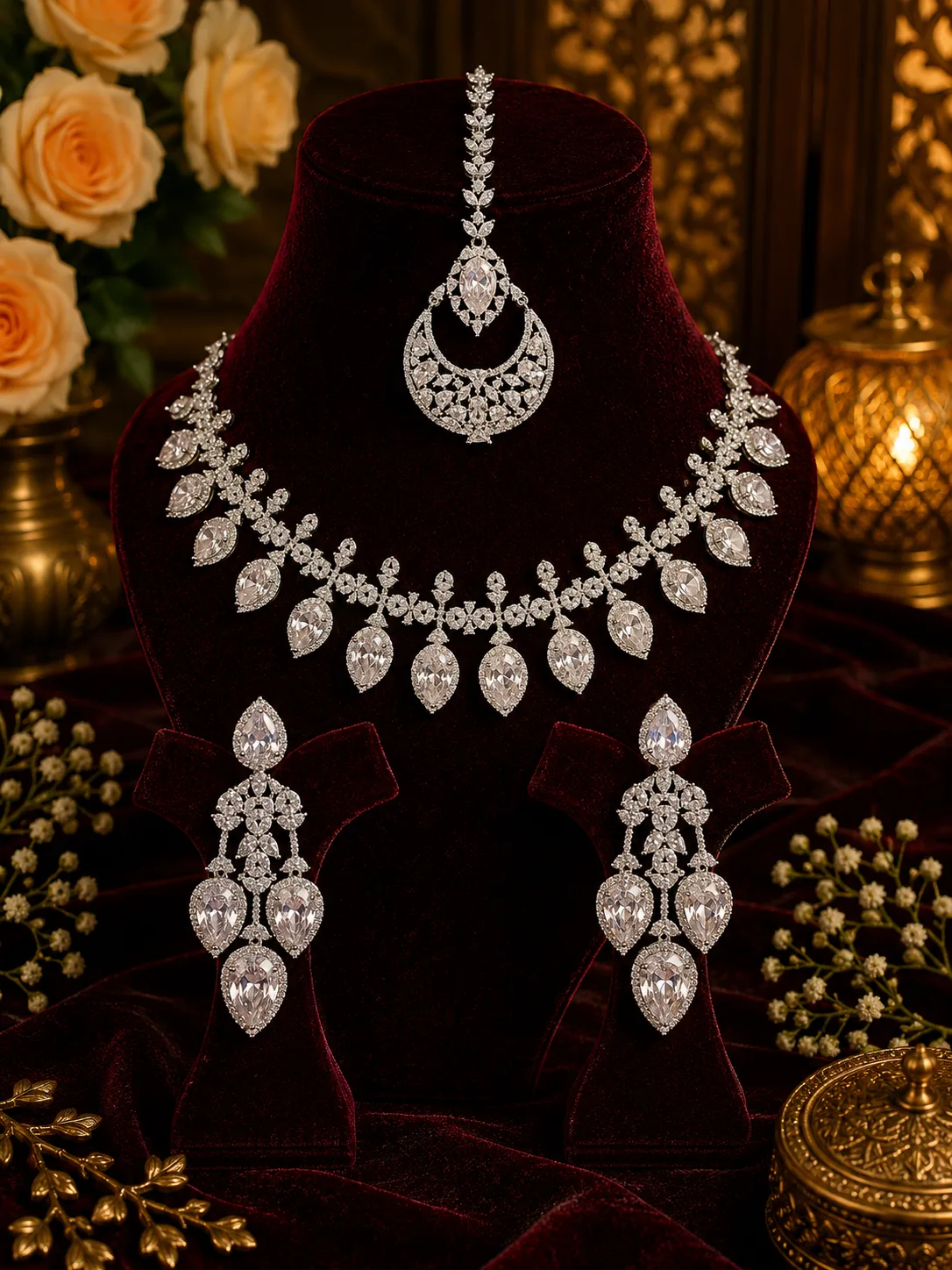 Sitara Bridal Necklace Set — The Elysion Edit